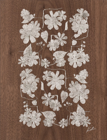 プラチナ箔+ダイヤモンド粉