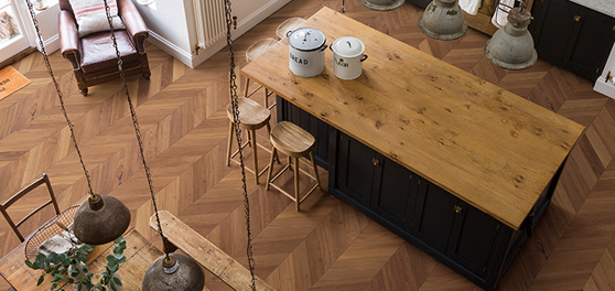 ビンテージフロアーラスティック フレンチヘリンボーン